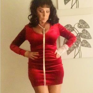 Red Velvet Dress